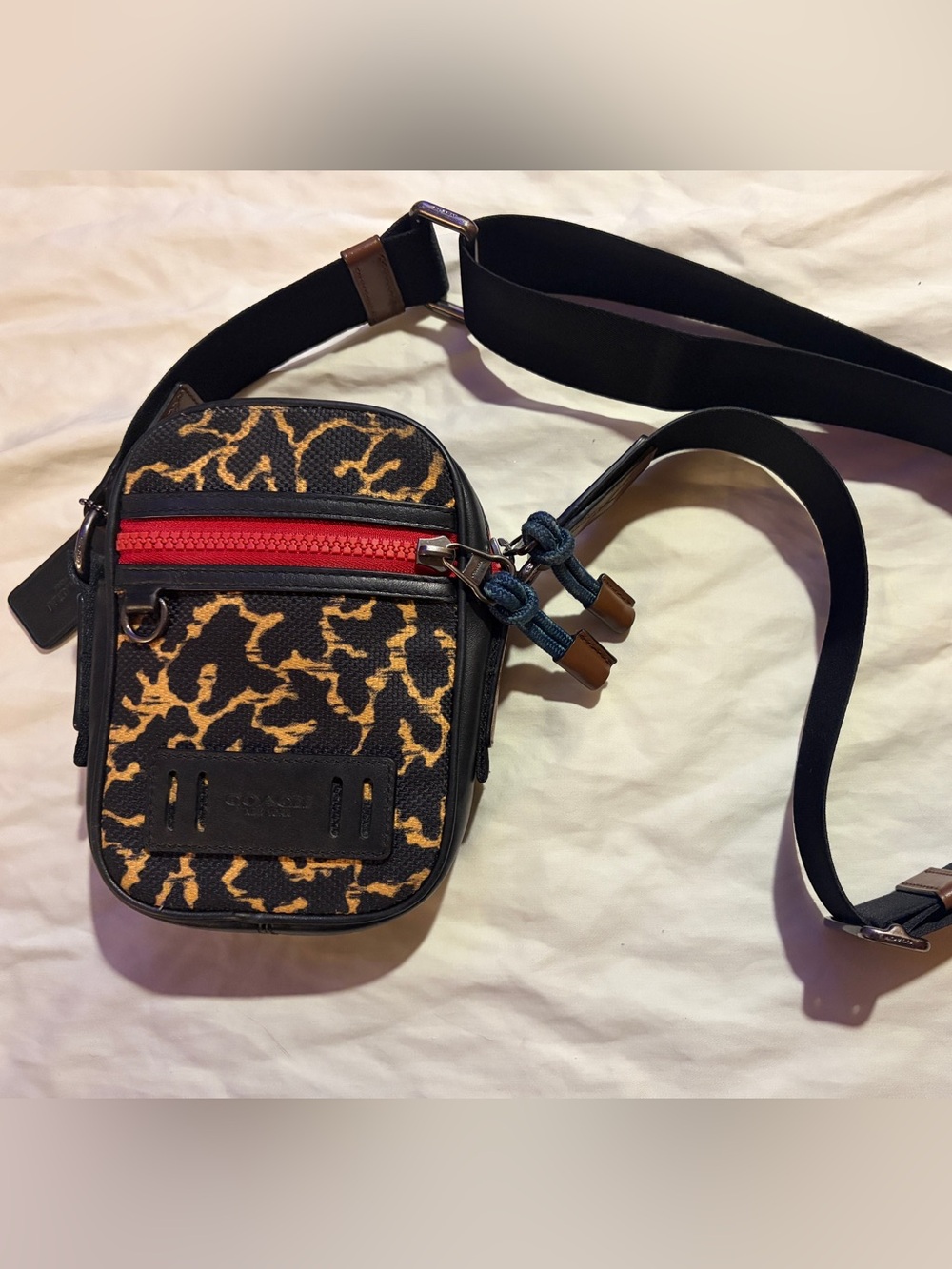 Coach Terrain Crossbody With Wavy Animal Print